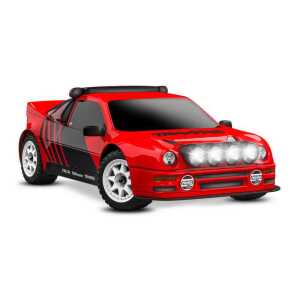 High-performance RC car with detailed design and powerful lighting system.