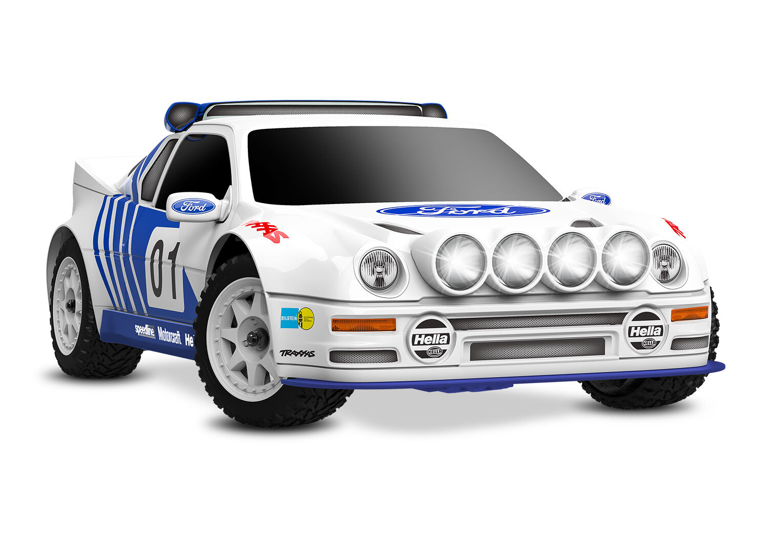 1/16 Traxxas Mini Rally VXL Ford RS200 Replica - 108046-1-mini-rally-vxl-ford-rs200-3qtr-front-wht-01_493439381 1/16 Traxxas Mini Rally VXL Ford RS200 Replica
