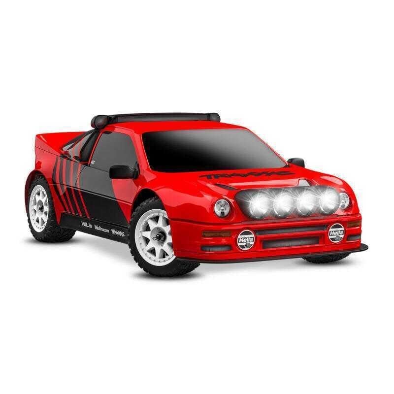 High-performance RC car with detailed design and powerful lighting system.