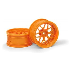 Tech 7 Wheel Orange (6mm/2pcs) for 1/10 Touring Cars HPI120250