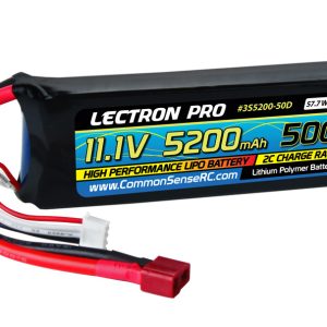 Lectron Pro 11.1V 5200mAh 50C Lipo Battery with Deans Connector