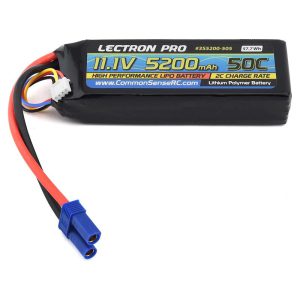 Lectron Pro 11.1V 5200mAh 50C Lipo Battery with EC5 Connector
