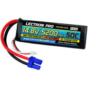High Performance RC Car Battery 14.8V 5200mAh LiPo for Remote Control Vehicles.