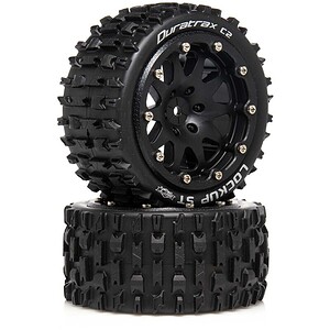 High-traction RC car tires with durable rubber for off-road racing and crawling. Ideal for RC enthusiasts.