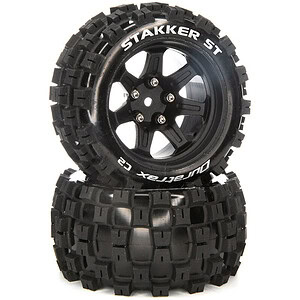 Duratrax Stakker ST 2.8 Pre-Mounted Front/Rear Tires C2 - 14mm Black (2)