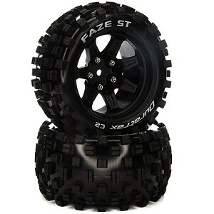 Duratrax Faze ST 2.8 Pre-Mounted Front/Rear Tires C2 - 14mm Black (2)