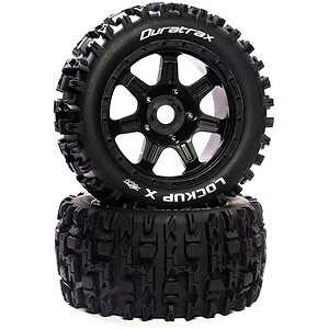 Duratrax Lockup X Belted Pre-Mounted - Black