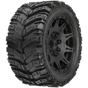 Pro-Line Masher X HP Belted Pre-Mounted on Raid Black 24mm Wheels - Front/Rear