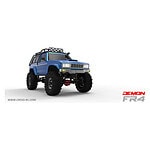1/10 Cross RC FR4C Demon 4x4 Crawler Kit-Lexan SUV Body Full Meta CZRFR4C - czrfr4c Off-road RC monster truck with large tires and custom modifications for racing and hobby use.