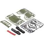 Toyota Land Cruiser LC70 1/10 Crawler Hard Body Kit TRX-4 Matte Green 323mm Wheelbase Pre-Painted
