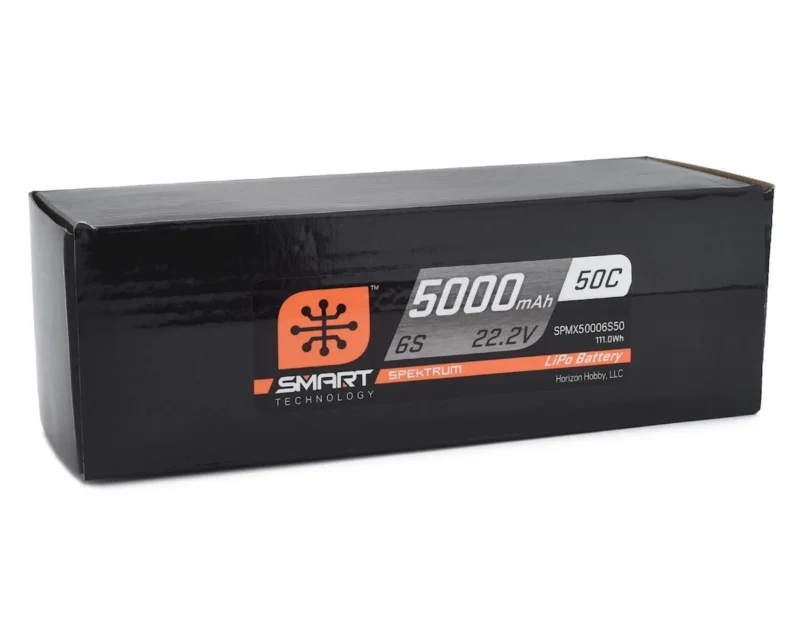 Spektrum 5000mAh 6S 22.2V 50C Smart LiPo Battery IC5
