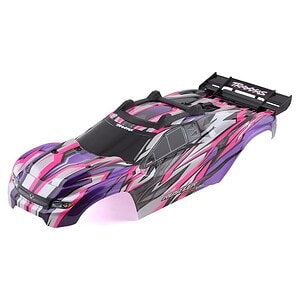 Traxxas Rustler 4X4 VXL Pink with Clipless Mounting Body Pre-Painted