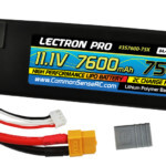 Lectron Pro 11.1V 7600mAh 75C Lipo Battery with XT60 Connector
