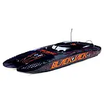 Pro Boat Blackjack 42in 8S Brushless RTR Electric Catamaran Black/Orange - prb08043t1 Pro Boat Blackjack 42in 8S Brushless RTR Electric Catamaran Black/Orange