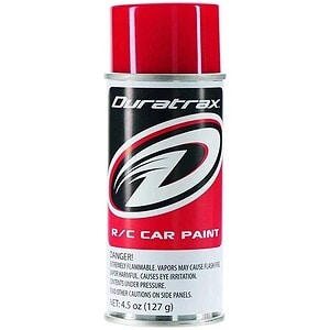Duratrax Polycarbonate Racing Red Aerosol Paint 4.5oz DTXR4254