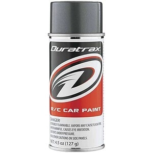 Duratrax Polycarbonate Gun Metal Aerosol Paint 4.5oz DTXR4263