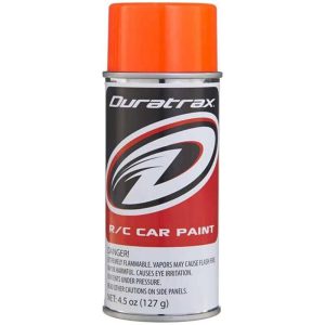 Duratrax Polycarbonate Fluorescent Orange Aerosol Paint 4.5oz DTXR4278