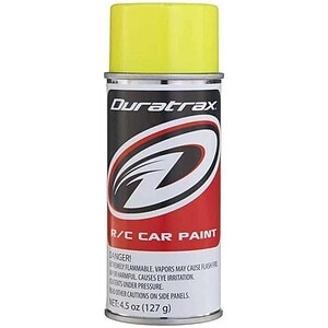 Duratrax Polycarbonate Fluorescent Yellow Aerosol Paint 4.5oz DTXR4279