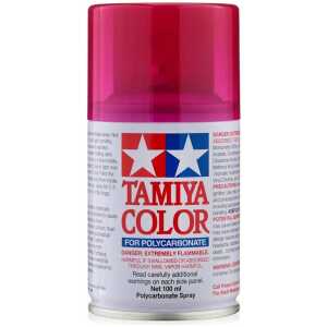 Tamiya Polycarbonate PS-40 Translucent Pink Aerosol Paint 100ml TAM86040