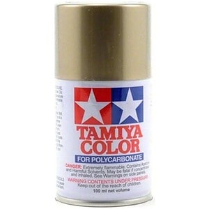 Spray paint for polycarbonate RC cars, Tamiya Color for hobby and model customization.
