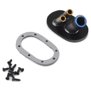 High-quality RC car shock absorber accessories with mounting gasket and screws for off-road racers.