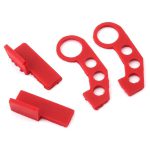 Sideways RC Scale Drift JDM Tow Hook (Red) (2) (Style 3) - sdw-jdmhst3-rd-1-jpg Red RC car suspension parts, high-performance RC auto accessories for racing.