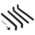 High-quality black RC car handle set with screws for easy installation. Perfect for customizing your RC racing car.