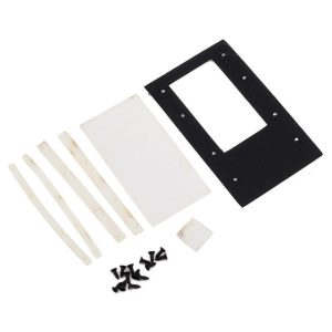 Precision motor mount kit compatible with RC cars, includes screws and mounting brackets for easy installation.