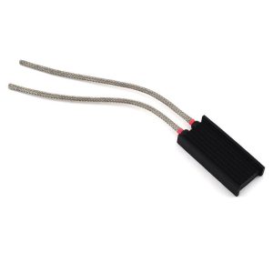 High-quality RC car motor heatsink with braided cables for cooling systems. Compatible with various remote control vehicle motors.