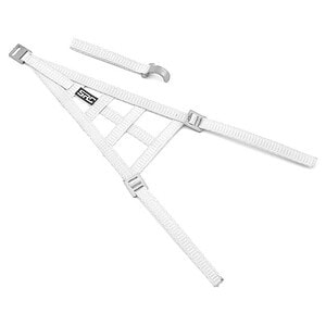 Sideways RC Scale Drift Triangle Window Net (White)