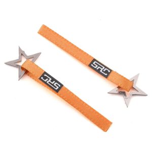 Sideways RC Scale Drift Nylon Tow Strap w/Star Hook (Orange) (2)