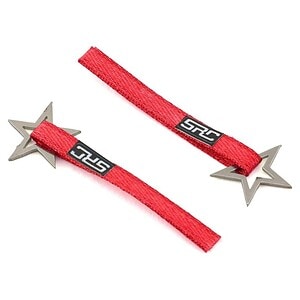 Sideways RC Scale Drift Nylon Tow Strap w/Star Hook (Red) (2)