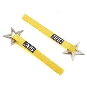 Sideways RC Scale Drift Nylon Tow Strap w/Star Hook (Yellow) (2)
