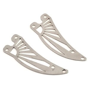 Sideways RC Scale Drift Custom Wing Mount (Silver) (Style 3)