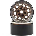 SSD RC 1.9 inch Contender Beadlock Wheels Bronze SSD00233 - ssd00233 High-performance RC car wheel with metallic and rubber tires for off-road racing.