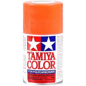 Tamiya Polycarbonate PS-20 Fluorescent Red Aerosol Paint 100ml TAM86020