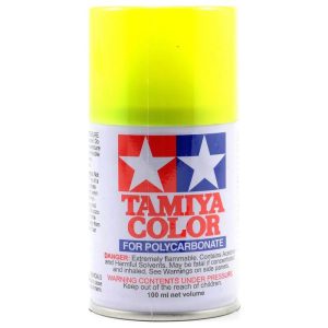 Tamiya Polycarbonate PS-27 Fluorescent Yellow Aerosol Paint 100ml TAM86027