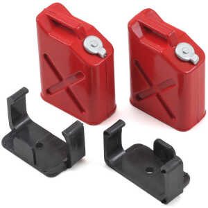 Yeah Racing 1/10 Crawler Scale Jerry Can Accessory Set Fuel Cans Red YEA-YA-0355