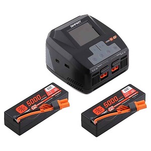 Spektrum Smart G2 PowerStage 6S Bundle with Two 3S Smart LiPo Batteries 5000mAh