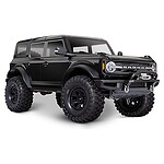 1/10 TRX-4 Trail Crawler Truck w/2021 Ford Bronco Body Shadow Black 92076-4-BLK