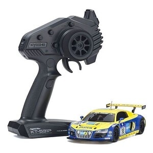 1/28 Kyosho Mini-Z Audi R8 2010 LMS Body - Yellow/Blue