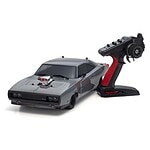 RC Drag Car with Remote Control. Detailed image of a scaled RC drag racing car with a professional remote controller, ideal for RC car enthusiasts and racing hobbyists.