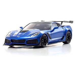 Kyosho Mini-Z Chevrolet Corvette ZR1 Elkhart Lake Blue Metallic 1/28 Body Pre-Painted