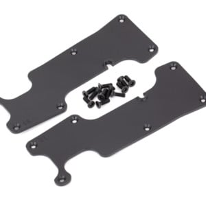 Traxxas Suspension arm covers black rear (left and right)/ 2.5x8 CCS (12) TRA9634