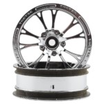 RC Car Wheel. High-performance RC car wheel on display for remote control racing and hobby enthusiasts.