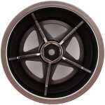 Losi 22S Drag Rear Wheel - Satin Chrome (2)