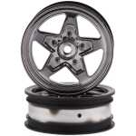 Losi 22S Drag Front Wheel - Black Chrome (2) - los43049 Losi 22S Drag Front Wheel - Black Chrome (2)