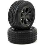 Protoform Vintage Racing Pre-Mounted Front Tire - Black (2) - 26mm - prm10140-18 Protoform Vintage Racing Pre-Mounted Front Tire - Black (2) - 26mm