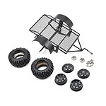Yeah Racing 1/10 Scale Aluminum Leaf Spring Hitch Mount Crawler Trailer YEA-YA-0405