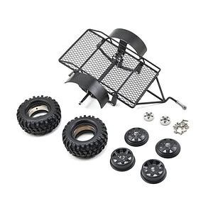 Yeah Racing 1/10 Scale Aluminum Leaf Spring Hitch Mount Crawler Trailer YEA-YA-0405